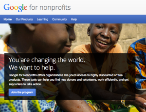 Google for non-profits